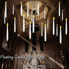 Magic Floating LED Candles with Wand Remote – 10–24 Pack