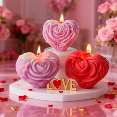 DIY Rose Heart Silicone Mold for Candle Making - candletown.net