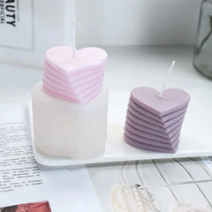 3D Rotating Heart Silicone Candle Mold