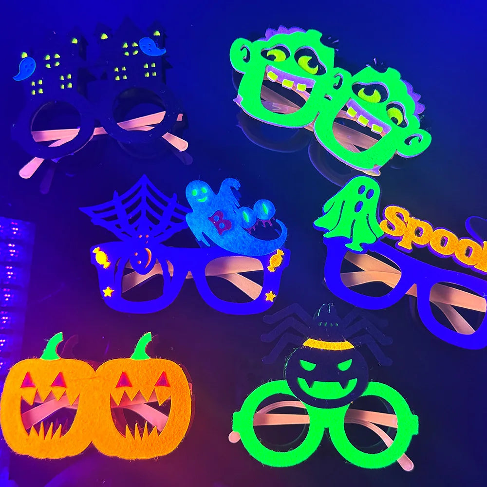 Halloween Costume Accessories Set – Glasses, Mask, Bat Hair Clip & Bracelet - candletown.net