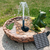 Solar Fountain with 6 Nozzles – Floating Pump for Garden & Yard - candletown.net