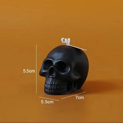 Halloween Skull & Pumpkin Scented Soy Wax Candle - candletown.net