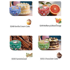 Christmas Aromatherapy Candles – Santa & Snowmen Tin Set