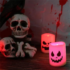 6 kpl Halloween Liekittömät Kummituskynttilät – LED-tunnelmavalo