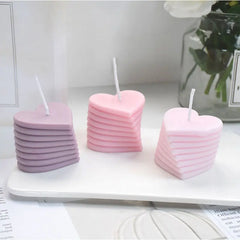 3D Rotating Heart Silicone Candle Mold