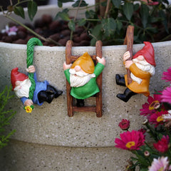 3PCS Climbing Garden Gnome Set for Trees & Flower Pots - candletown.net