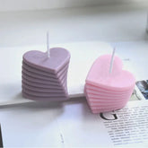 3D Rotating Heart Silicone Candle Mold