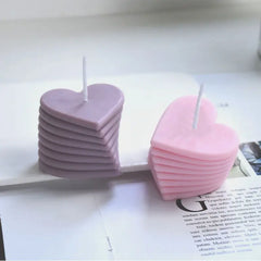 3D Rotating Heart Silicone Candle Mold