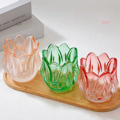 Glass Tulip Candle Holder - candletown.net