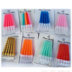 Slim Metallic Birthday Candles – Elegant Cake Topper - candletown.net