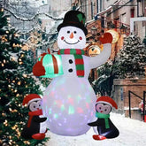 1.8m Inflatable Snowman with LED Lights - candletown.net