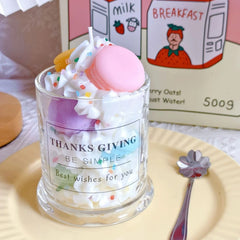 Dessert Cup Scented Candle – Faux Cake Design