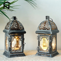 Vintage LED Lantern Candle Holder