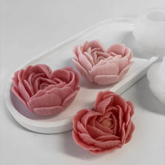 Heart Rose Silicone Mold for DIY Candle Making