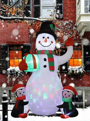 1.8m Inflatable Snowman with LED Lights - candletown.net