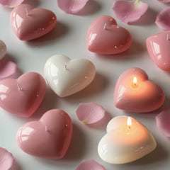 Heart Shaped Scented Candles – Valentine’s Day Set