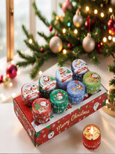 Christmas Aromatherapy Candles – Santa & Snowmen Tin Set
