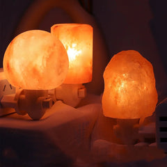 Himalayan Salt Lamp Night Light – Natural Air Purifier & Stress Relief - candletown.net