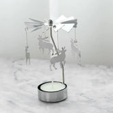 Silver Angel Chime Candle Holder