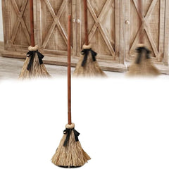 Animated Witch Broom – Moving Light Up Halloween Decoration