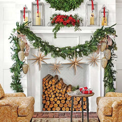 Gold Exploding Star Hanging Ornament