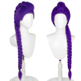 Purple Braided Clip-In Ponytail Wig – Cosplay Hair - candletown.net
