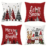 Christmas Decoration Pillowcase – Santa & Christmas Tree Design