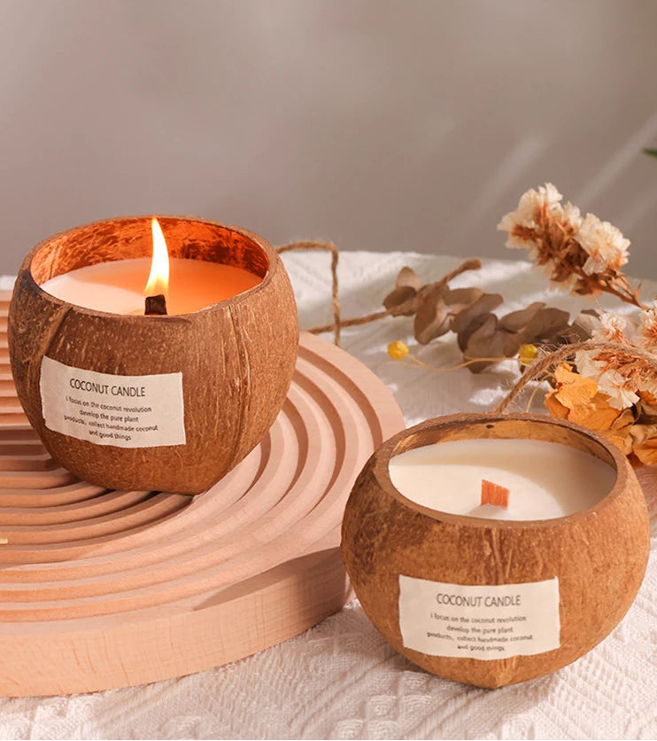 Eco-Friendly Soy Wax Aromatherapy Candle with Wooden Wick - candletown.net