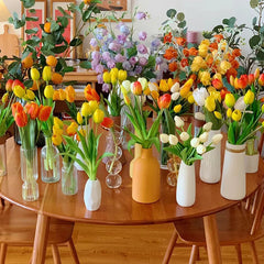 10pcs Tulip Artificial Flowers – Lifelike & Elegant Decor - candletown.net