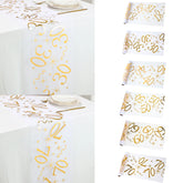 Birthday Table Runner – Gold, Silver & Black - candletown.net