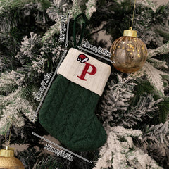 Christmas Knitted Stocking with Letter Design