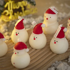 Christmas Figure Candle – Tree, Pine Cone & Snowman Design - candletown.net