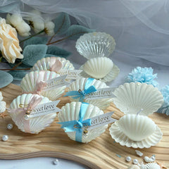 Shell Pearl Scented Candle - Freesia Wedding Favors & Holiday Gifts - candletown.net