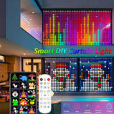 Smart Curtain Lights with Bluetooth App Control - RGB LED String for DIY Decor - candletown.net