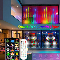 Smart Curtain Lights with Bluetooth App Control - RGB LED String for DIY Decor - candletown.net