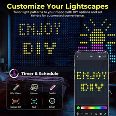 Smart Curtain Lights with Bluetooth App Control - RGB LED String for DIY Decor - candletown.net