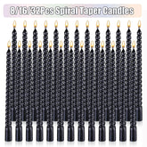 Spiral Taper Candles - 10-Inch Classic Unscented Design - candletown.net