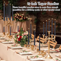 Spiral Taper Candles - 10-Inch Classic Unscented Design - candletown.net