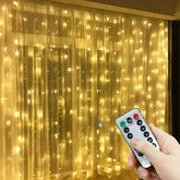 USB Curtain LED String Lights - 3/4/6M Remote Control Fairy Lights - candletown.net