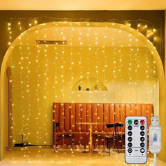 USB Curtain LED String Lights - 3/4/6M Remote Control Fairy Lights - candletown.net