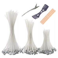 Waxed Cotton Candle Wicks Set – Create Smokeless Candles with Ease - candletown.net
