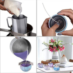 Waxed Cotton Candle Wicks Set – Create Smokeless Candles with Ease - candletown.net