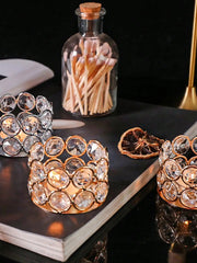 Wedding and Valentine's Day Crystal Tealight Candle Holder- Home and Table Center Decoration - candletown.net