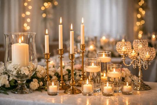 9 Wedding Reception Candle Styling Examples