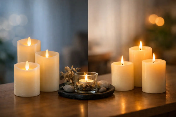 LED Candles Versus Flame Candles Compared