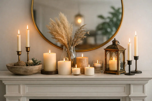 How to Style a Mantel With Candles
