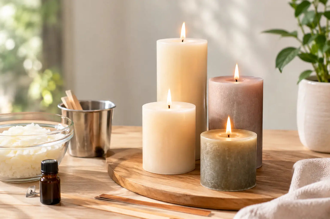 How to Make Pillar Candles That Burn Beautifully