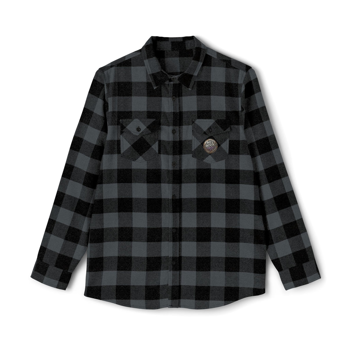 Perza 90’s Rock ONLY Vintage Round Logo Flannel Shirt - candletown.net