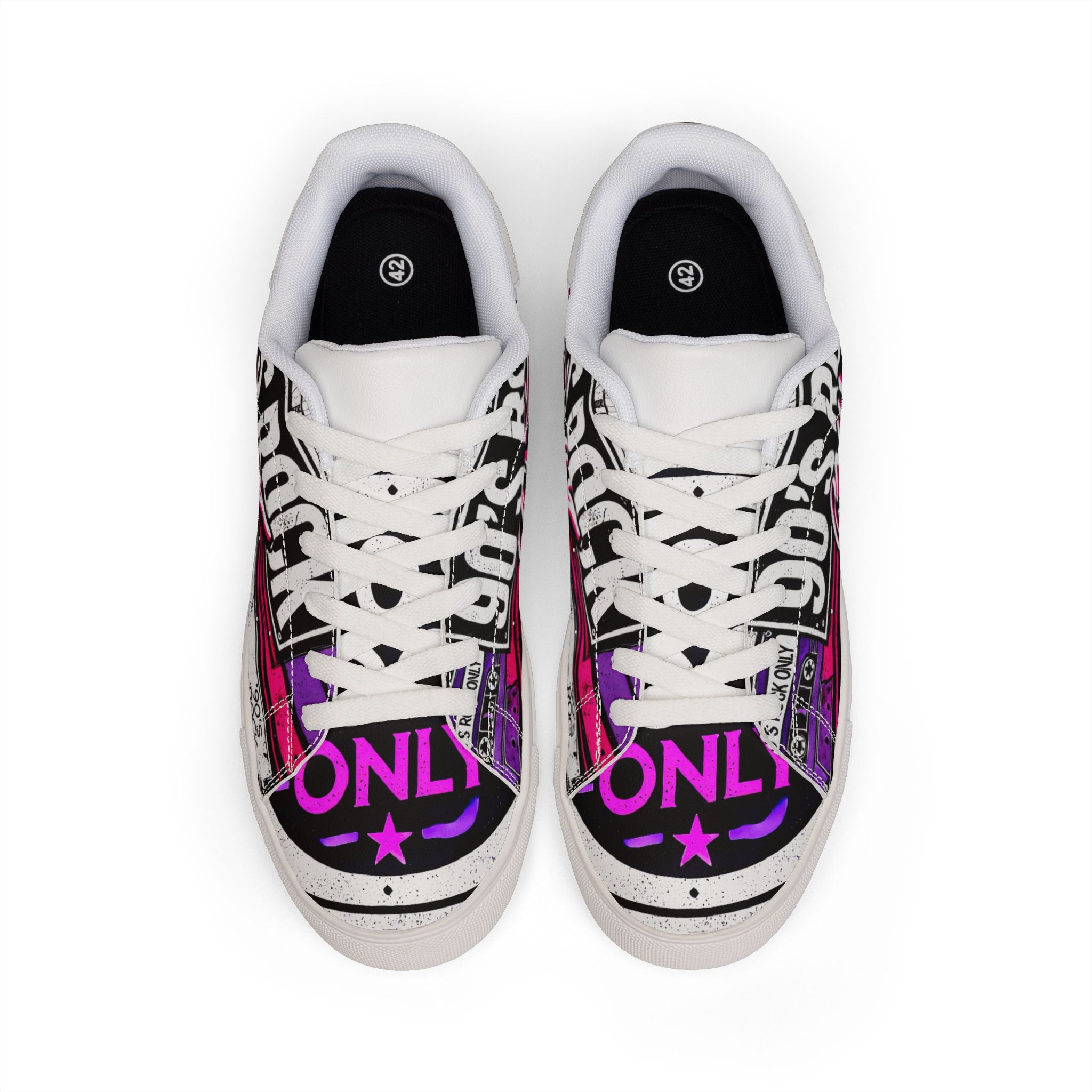 Perza 90’s Rock ONLY Retro Graphic Sneakers - candletown.net