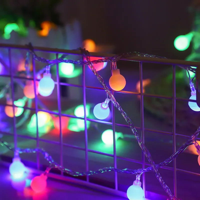 10M USB/Battery-Powered Ball LED String Lights - Waterproof Lights for Outdoor Decor - candletown.net